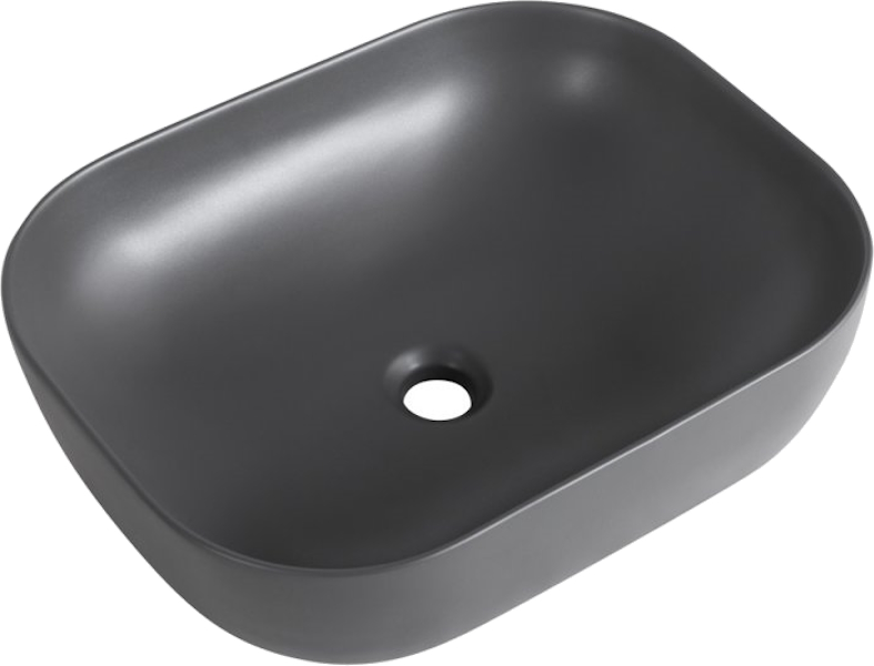 Раковина BelBagno 50 см серая матовая BB1302-H311 (детальная фотография)