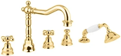 Смеситель для ванны Migliore Princeton Plus золото - фото 4