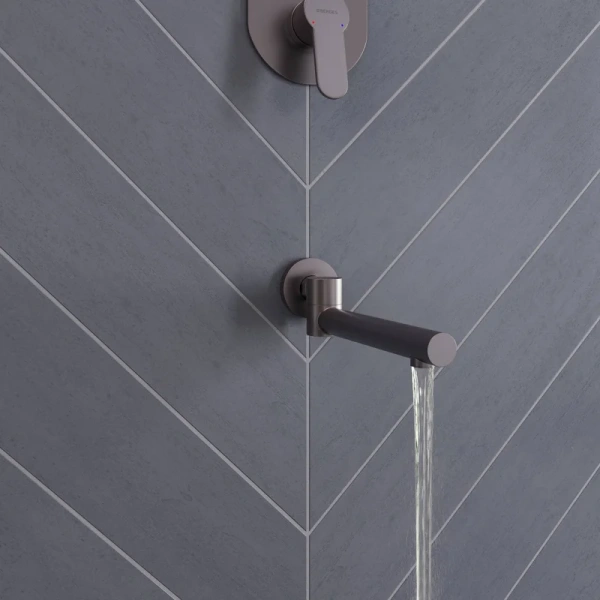 Душевой комплект Berges Nardis 3R оружейная сталь 071009 (детальная фотография), душевые комплекты, наборы