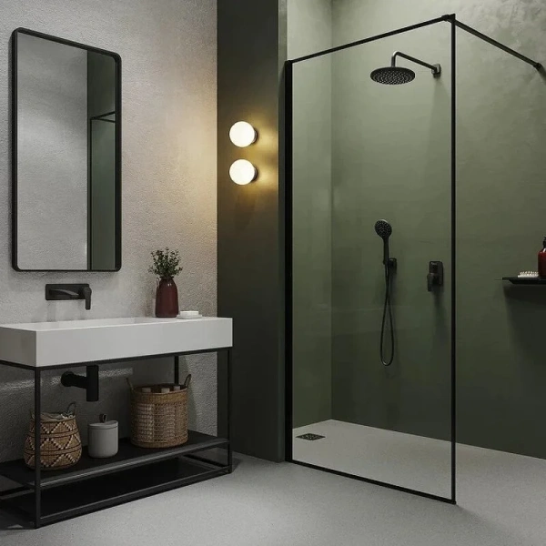 Смеситель для душа IDDIS Ray черный матовый RAYBL00i67 (детальная фотография), черные