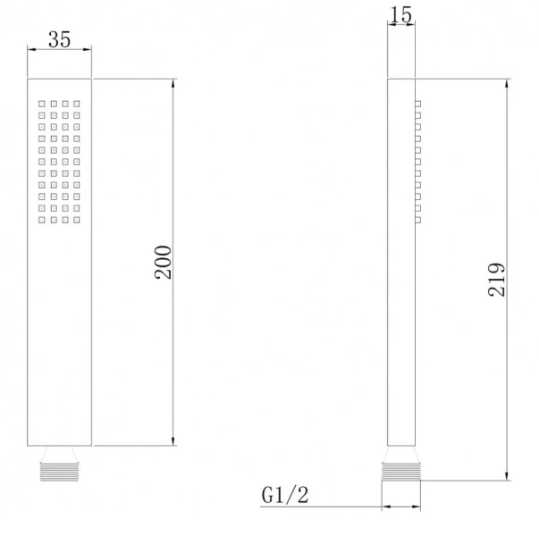 Лейка для душа Abber золото матовое AF0050G (детальная фотография), душевые лейки