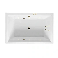Ванна гидромассажная Excellent Crown Lux Line 190 x 120 см, белый/бронза, WAEX.CRO19.LINE.BR