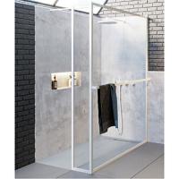 Душевая перегородка белая Riho Lucid GD402 100x200 см