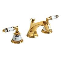 Смеситель для раковины, золото, Nicolazzi Teide Full Ceramics