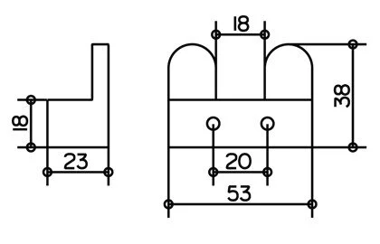 Крючок для ванной Keuco Edition 300 30015 30015 010000 (детальная фотография), современные, hi-tech