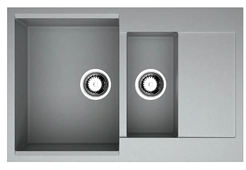 Мойка для кухни Omoikiri Daisen-78-2-GR 78 см Leningrad Grey - фото 7