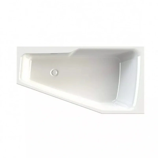 Акриловая ванна Riho Rething Space Fall Plug & Play B115009005/B116009005, 180 x 110 см, наполнение через перелив, левая/правая, цвет белый (детальная фотография), акриловые