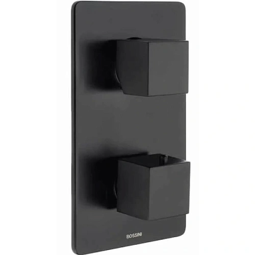 Смеситель для душа Bossini Cube черный матовый - фото 1