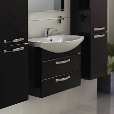 Тумба под раковину подвесная Акватон Ария 65М 60 см черная