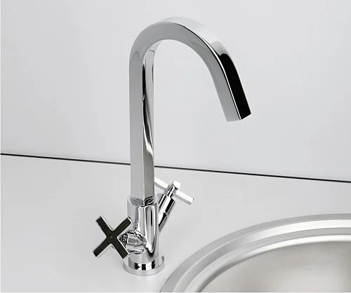 Смеситель для кухни WasserKRAFT Weser хром 7847 (детальная фотография), современные, hi-tech