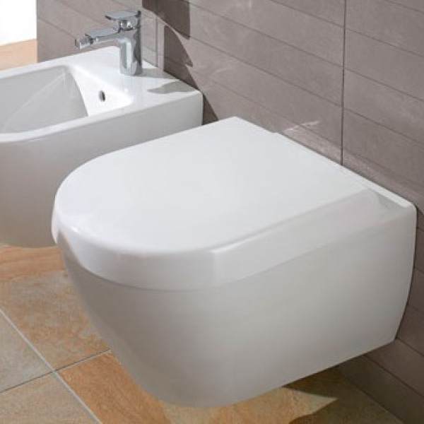 Унитаз подвесной Villeroy & Boch Subway альпийский белый 66031001 (детальная фотография), подвесные, встраиваемые