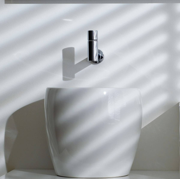 Раковина накладная Laufen Alessi One 8.1197.3 (детальная фотография), белые