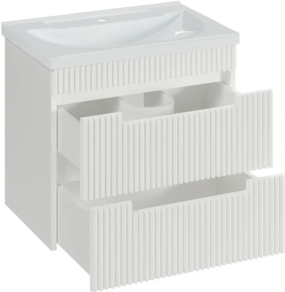 Тумба под раковину подвесная Brevita Ariana 60 см белая ARI-01060-0742Я (детальная фотография), белая