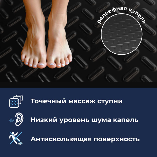 Душевой поддон RGW CER CR B 90x90 см квадратный черный 19170199-04 (детальная фотография), в наличии