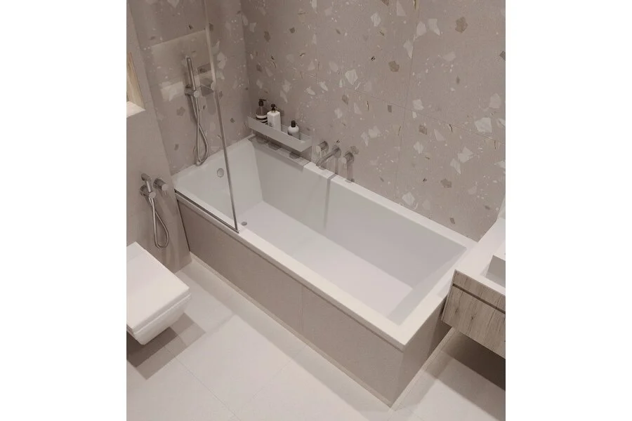 Ванна акриловая Relisan Stella Гл000026030 180 х 80 см, белая (детальная фотография), прямоугольные