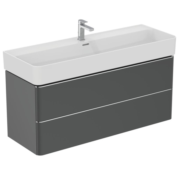 Раковина Ideal Standard Strada II 120 см подвесная T300601 (детальная фотография), большая, прямоугольной формы, широкая