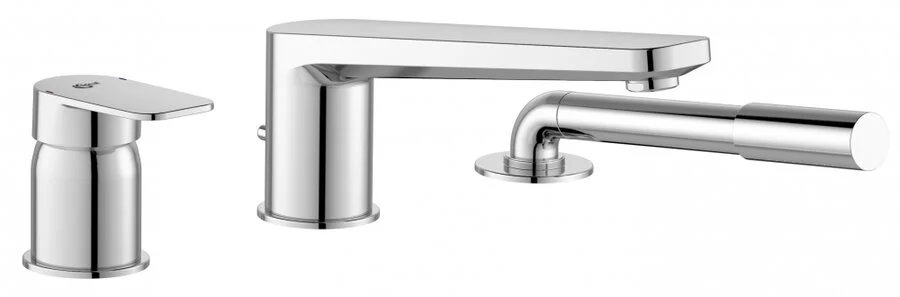 Смеситель на борт ванны Ideal Standard Tonic II с душевым гарнитуром A6348AA (детальная фотография)