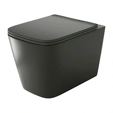 Унитаз подвесной Grossman черный матовый