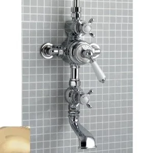 Смеситель для ванны и душа термостатический, светлое золото, Devon&Devon MARF60OT (детальная фотография)