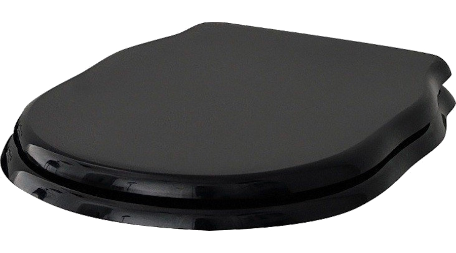 Крышка-сидение с микролифтом Artceram Hermitage черная, петли бронза HEA005 03 72 (детальная фотография)