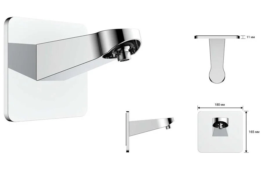 Душевой комплект Vincea хром VSFW-421I3CH (детальная фотография), современные, hi-tech index_1