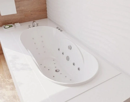 Ванна из литьевого мрамора Эстет Астра 170x80 см белая глянцевая - фото 9