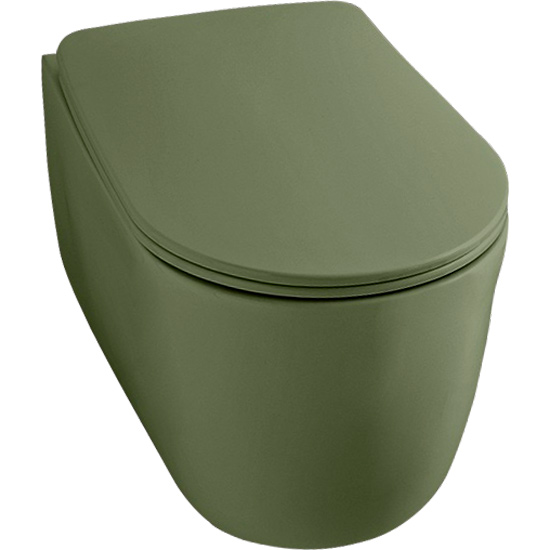 Унитаз подвесной Kerasan Nolita verde 531411 (детальная фотография)