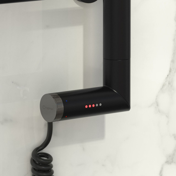 Полотенцесушитель электрический Сунержа Галант 2.0 50х100 см левый, матовый черный 31-5200-1050 (детальная фотография), черный