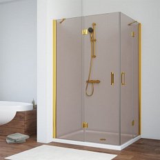 Душевой уголок стекло бронза Vegas-glass AFA-F 120х90 05 L