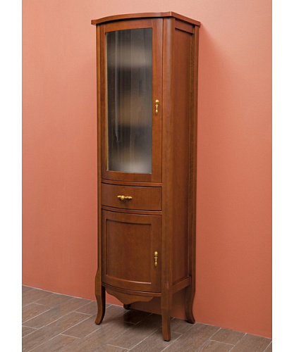 Шкаф-пенал, петли слева, стекло матовое, La Beaute Nora CNO.Sx.O - фото 27