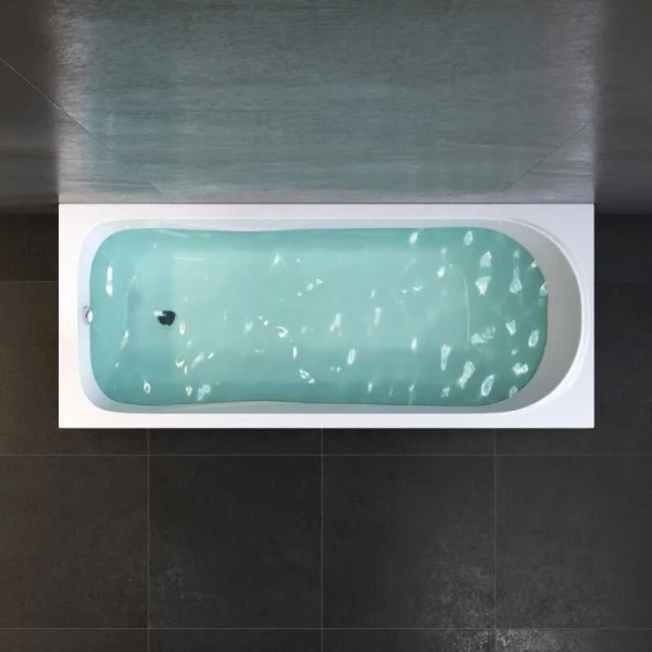 Ванна акриловая Am.Pm Sense 170х70 см с каркасом, со сливом-переливом W75A-170-070W-KL (детальная фотография), 170x70 см