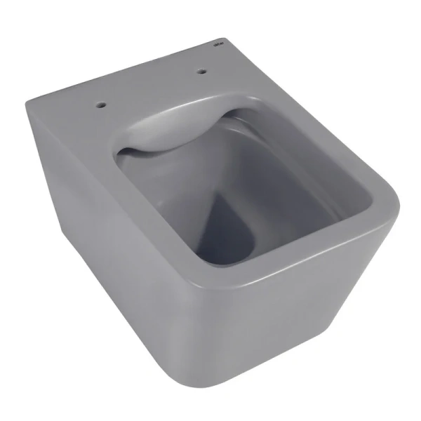 Унитаз подвесной Abber Rechteck серый матовый AC1201MG (детальная фотография), подвесные, встраиваемые