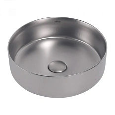 Раковина Abber Bequem 36 см серебро матовое