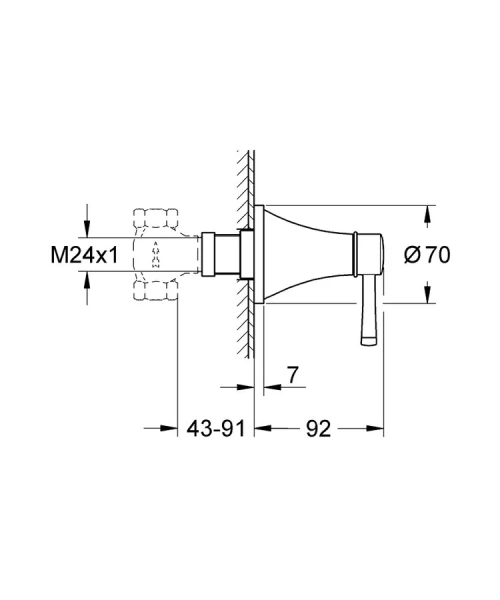 Запорный вентиль Grohe Grandera 19944 (детальная фотография), в наличии, нет в наличии