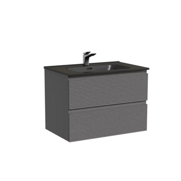 Тумба под раковину подвесная Sancos Folk 70 см Grey Soft FL70GS (детальная фотография), серая