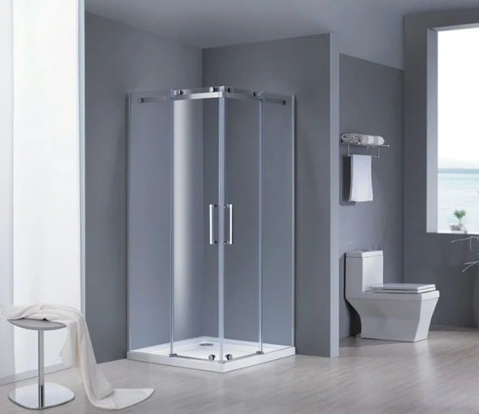 Душевой уголок Grossman Cosmo 90x90 см двери раздвижные GR-1090 (детальная фотография), современные, hi-tech