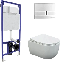 Унитаз с инсталляцией BERGES Ventas белый