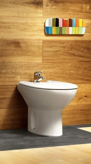 Биде напольное Roca Victoria с горизонтальным выпуском 357390000 (детальная фотография), по запросу