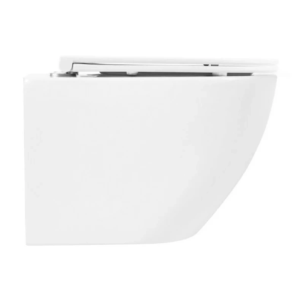 Унитаз подвесной BelBagno Sfera-R с сиденьем из дюропласта BB046CHR/SC (детальная фотография), современные, hi-tech, круглые