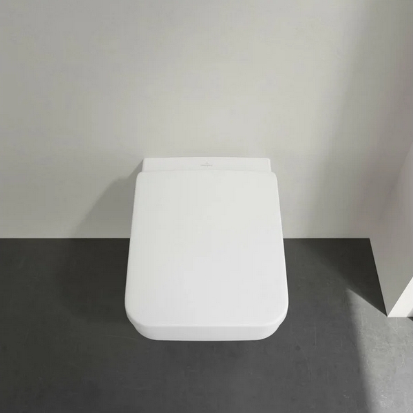 Унитаз подвесной Villeroy & Boch Architectura с покрытием CeramicPlus 5685HRR1 (детальная фотография), современные, hi-tech, прямоугольные