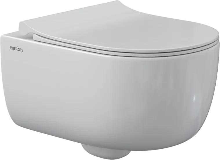 Унитаз с инсталляцией BERGES Novum кнопка белая 043309 (детальная фотография), нет в наличии index_1