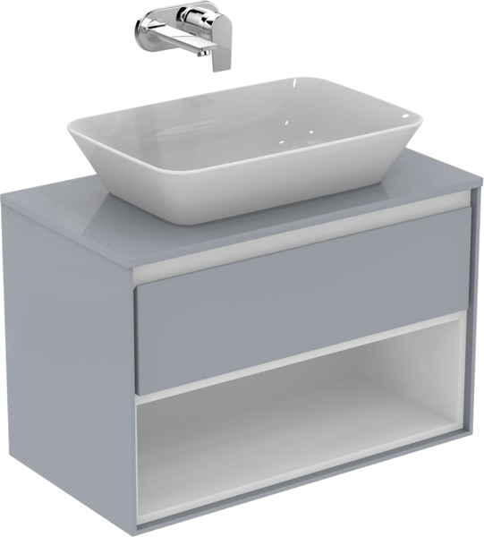 Столешница Ideal Standard Connect Air 80 см светло-серая с белым E0849EQ (детальная фотография), в наличии