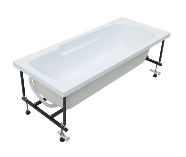 Ванна акриловая Aquanet Extra 160 x 70 см 255742, с каркасом, белая 00255742 (детальная фотография), прямоугольные