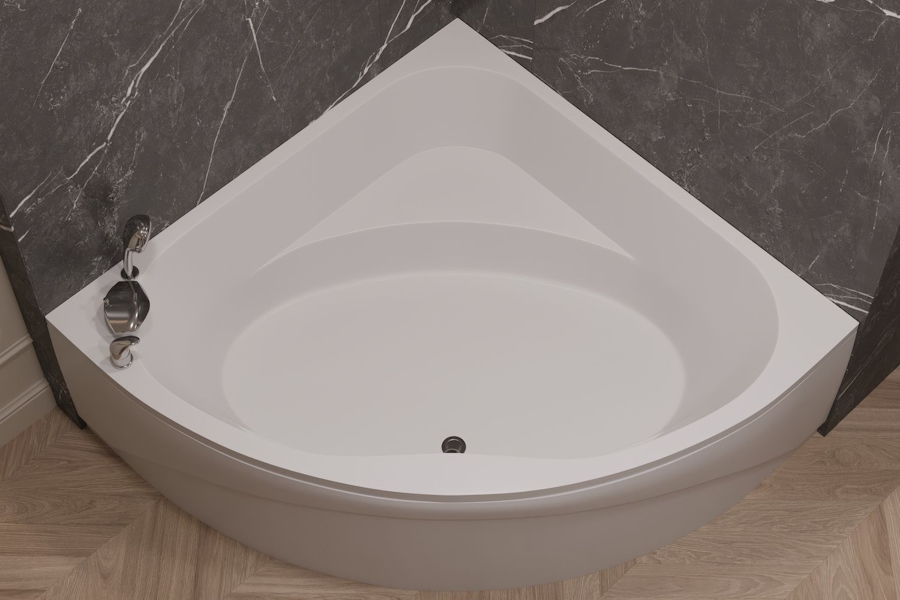 Ванна акриловая Aquanet Vista 150 x 150 см белая 254389 (детальная фотография), 150 см