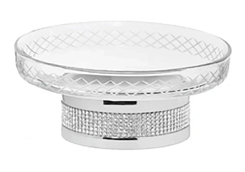Мыльница Boheme Royal Cristal хром - фото 1