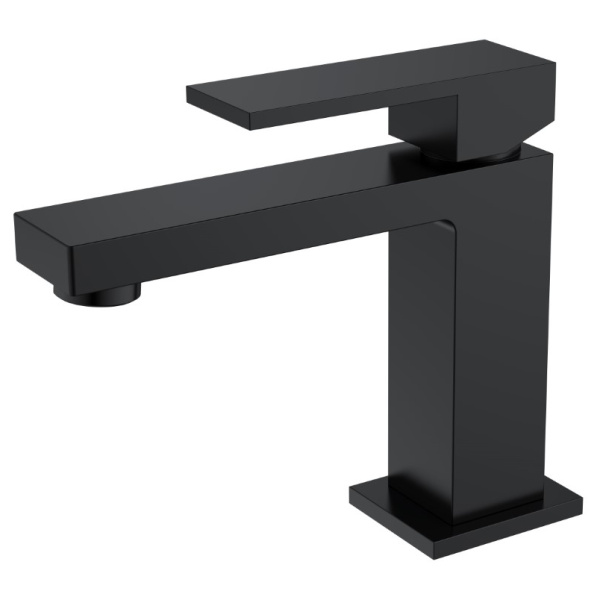 Смеситель для раковины Boheme Qubic черный матовый 471-B (детальная фотография)