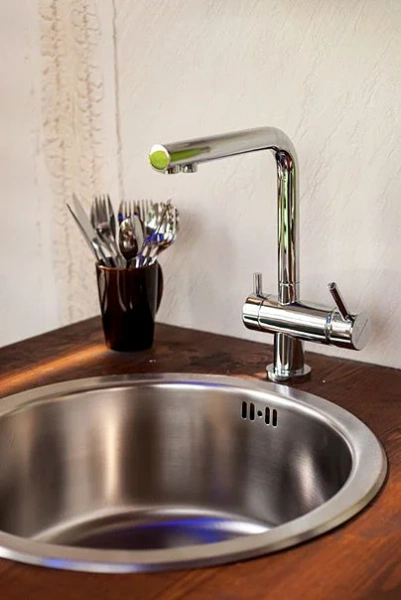 Смеситель для кухни Omoikiri Nagano-C + Pure drop Lite хром 4146.8028 (детальная фотография), хром