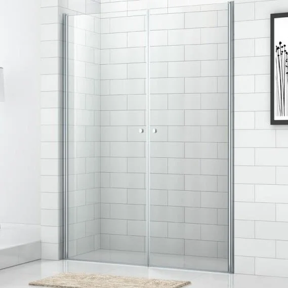 Душевая дверь в нишу Cezares Eco 90 см стекло Punto ECO-O-B-2-90-P-Cr (детальная фотография)