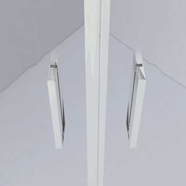 Душевой уголок Vincea Garda 100х80 см профиль хром, стекло шиншилла VSS-1G8010CH (детальная фотография), раздвижные