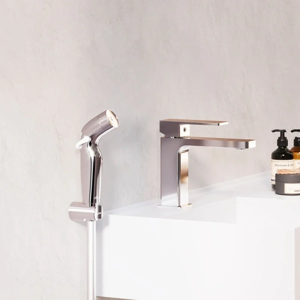 Смеситель с гигиеническим душем Damixa Gala 530300 однорычажный (детальная фотография), современные, hi-tech